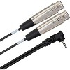 Hosa CYX-402F Microphone Cable - Dual XLR3F- 2 ft. - 2 of 4