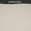 TIRAMISUBEST Compression Sofa with Chaise Longue & 3-Seater,Corduroy Fabric, Full Sponge Cushions, 4 Pillows for Living Room & Apartment - 3 of 4
