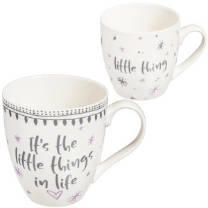Evergreen Mommy and Me Ceramic Cup Gift set, 17 OZ and 7 OZ, It's the Little Things in Life/Little Thing - 1 of 4
