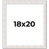 PosterPalooza | Sculpted White Picture Frame - UV Acrylic, Foam Board Backing, Hanging Hardware - 2 of 4