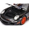 Porsche 911 (997) GT3 RS Black with Orange Accents 1/24-1/27 Diecast Model Car by Welly - 2 of 4