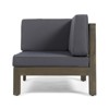 VisioGear LoveSeat Set, 2-Piece Love Seat Set, Two Sectiona with Single Arm for Patio, Lawn, Dark Gray, 60.5"*30.25"*26.5" - 4 of 4