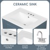 KTMBDW Bathroom Vanity with Ceramic Sink, Wooden Door Bathroom Storage Vanity, Small Quick Assembly Bathroom Cabinet - 4 of 4