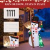 FONTOI Christmas Inflatable Snowman Holding Groom Funny Holiday Blow Up Decoration for Front Yard Garden Party Display, Multicolored, 6.3"*6.3"*9.84" - 2 of 4