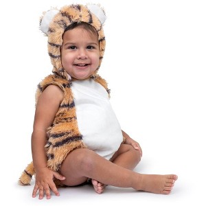 Dress Up America Tiger Baby Costume - Animal Onesie Romper for Infants - 1 of 4