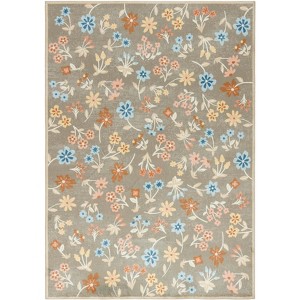Martha Stewart Floral - MSRW187 - Indoor Power Loomed Machine Washable Skid-Resistant Rugs - 1 of 4
