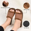 Aerothotic - Aspen Fuzzy Strap Ladies Arch Support Slides - 3 of 4