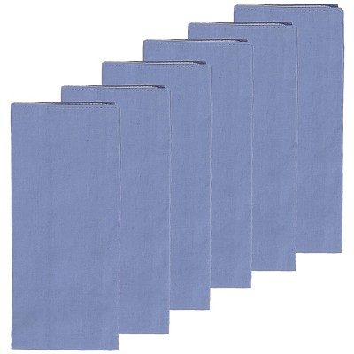 Periwinkle Blue Cotton Reversible Napkin Set of 6