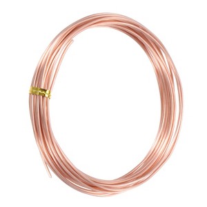 Unique Bargains Soft Pure Copper Jewelry Making Gardening Wire 1 Roll - 1 of 4