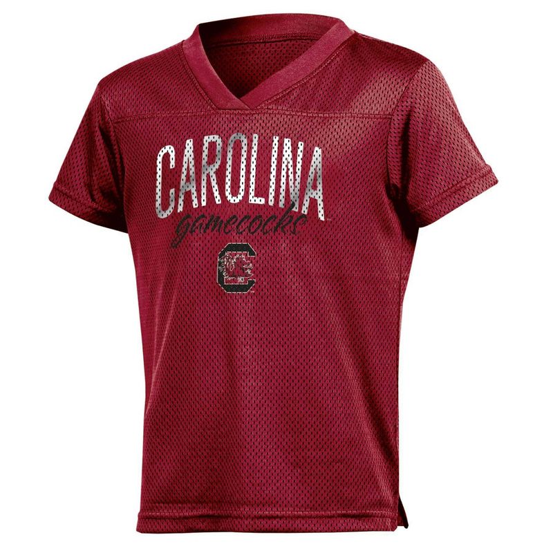 NCAA South Carolina Gamecocks Girls&#39; Mesh T-Shirt Jersey, 1 of 4
