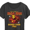 Women's - Marvel - Iron Man Band Tee Style Short Sleeve Graphic T-Shirt - 2 of 4