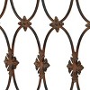 Filagree Side Table Brown - Stylecraft: Signature Collection, Elegant Metal & Wood Design, Storage for Entryway or Hallway - 3 of 4