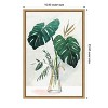 Amanti Art Forenoon II (Monstera Leaf) by Isabelle Z Canvas Wall Art Print Framed 16 x 23-in. - 4 of 4