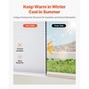 VEVOR Cellular Shades, 1 inch Light Filtering Cordless Cellular Blinds, Blackout Privacy Honeycomb Shades, Thermal Insulation Noise Reduction,White - 3 of 4