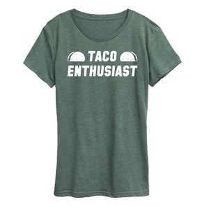 Women's - Instant Message - Taco Enthusiast Short Sleeve Graphic T-Shirt - 1 of 4