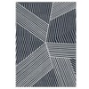 Modern Geometric Area Rug Washable Rug with Non Slip Rubber Backing Soft Non Shedding Carpet, Indoor Low Pile Thin Foldable Mat - 4 of 4