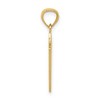 Black Bow Jewelry 14k Yellow Gold All In! King and Ace Playing Cards Pendant - 2 of 4