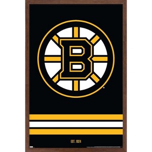 Trends International NHL Boston Bruins - Logo 21 Framed Wall Poster Prints - 1 of 4