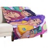 Lomsoe Girly 30 x 40 Flannel Blanket 220g Soft Single-Sided Printed Throw Blanket for Fans, Cozy Lightweight Fleece - 2 of 4