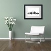 Trademark Fine Art -Michael Tompsett 'St Louis Missouri Skyline B&W' Matted Framed Art - 3 of 4