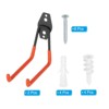 Unique Bargains Heavy Duty Hanging Tool Ladder Bike Garage Storage Utility Hooks 2 Pcs - 3 of 4