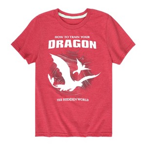 Boys' - How to Train Your Dragon - Dragon Silho Short Sleeve Graphic T-Shirt - 1 of 4