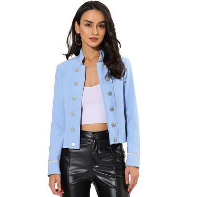 INSPIRE CHIC Women's Vintage Steampunk Open Front Button Decor Casual Jacket