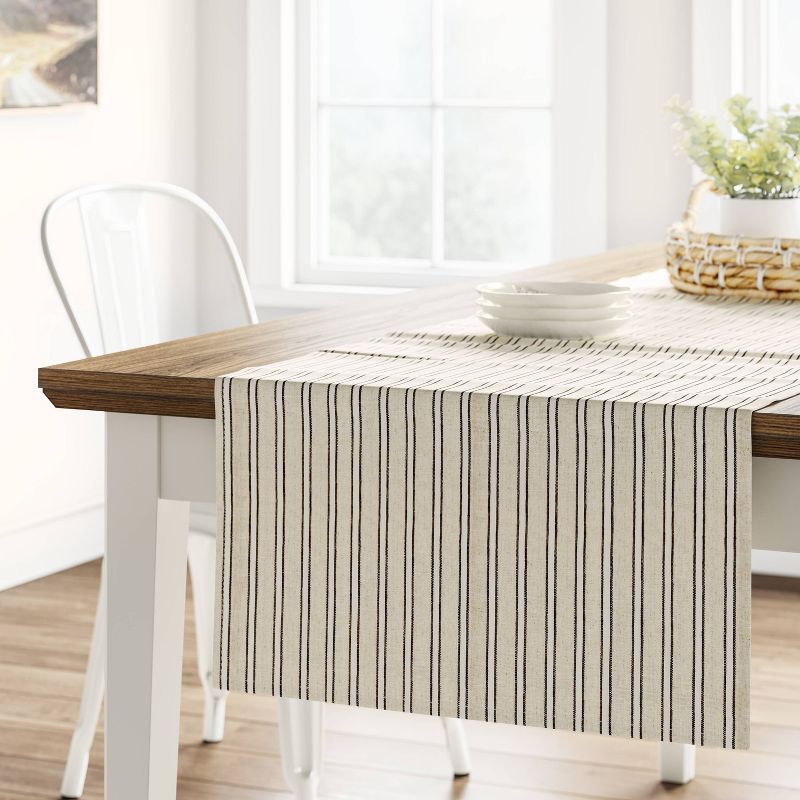 Cotton Striped Table Runner - Threshold™, 3 of 11