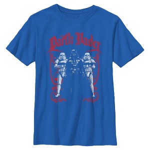 Boys Star Wars Darth Vader and Stormtrooper Pose T Shirt - 1 of 4