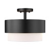 Z-Lite Counterpoint 2 - Light Semi-Flush Mount in  Matte Black - 4 of 4