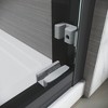 Customizable Partial-Frame Slider for Showers with Adjustment Features - 4 of 4