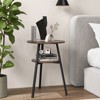 Tangkula 2-tier Accent Coffee Tea Table Nightstand Bedside Table w/ Storage Shelf - 4 of 4