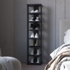 SEVOBAL Shoe Racks Hassle Free Assembly Organized Storage with Open Shelves for Neat Storage in Living Spaces, Wenge, 27.94"*11.7"*48.7" - 3 of 4