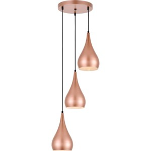 Elegant Lighting Nora 3 Light Honey Gold Pendant - 1 of 4