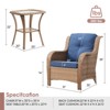 Buenhomino 3 Pieces Patio Furniture Set, PE Rattan Wicker Patio Set with Two Outdoor Chairs and Table for Porch, Garden Poolside Balcony - 3 of 4