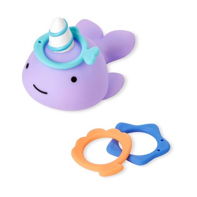 Skip Hop Zoo Narwhal Ring Toss Bath Toy