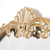19.5" x 41" Arch Antique Ornate Metal Accent Wall Mirror Gold - Head West: Elegant Scroll, No Assembly Required - 2 of 4