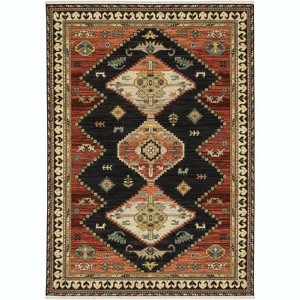 Oriental Weavers Lilihan 051K6 Charcoal/ Multi Indoor Area Rug - 3'3" x 5' - 1 of 2