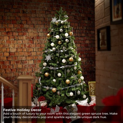 6' Green Spruce Artificial Christmas Tree with Metal Stand