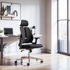 Office Chair 54.7"H Black – Mesh Fabric Seat with Chromed Steel & Nylon Frame, Adjustable Ergonomic Swivel Chair By Zuo Modern - 2 of 4