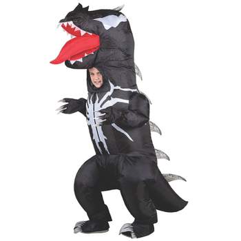 Jazwares Kids' Venomosaurus Inflatable Costume - Size 12-14 - Black