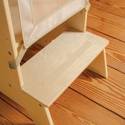 Natural Wooden Adjustable Montessori Toddler Step Stool