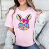 Simply Sage Market Women's Tie Dye Bunny Short Sleeve Graphic Tee - XS - Pink - 2 of 3