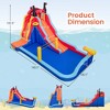 Costway Inflatable Water Slide Park Pirate Theme Bouncer Splash Pool with 735W Blower - 3 of 4
