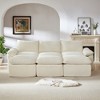 111'' Corduroy Cloud Modular Sectional Sofas with High-Density Sponge Seat and Freely Combinable Design - 4 of 4