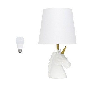 Creekwood Home Whimsilux 15.5" Enchanting Unicorn Dreams Table Lamp - 1 of 4