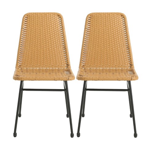 Christopher Knight Home Wtroup Rattan Webbing Iron Frame Dining Chair ...