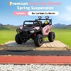 24V 2 Seater Electric UTV Car with Remote Control, 4-Wheeler Suspension, Soft Start, 3 Speeds, Led Lights, Ride on Truck Kids 3-8 Years - 4 of 4