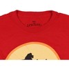Seven Times Six Disney The Lion King T Shirt Boys Hakuna Matata Trio Sunrise Silhouette T-Shirt Red - 3 of 3