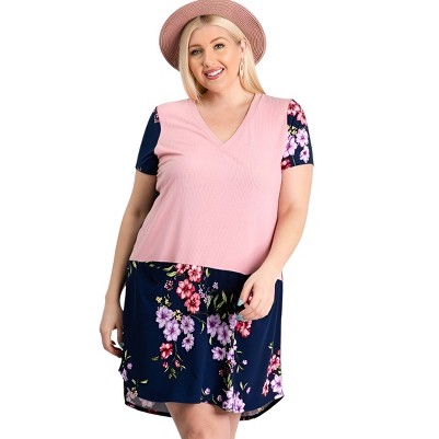 navy floral